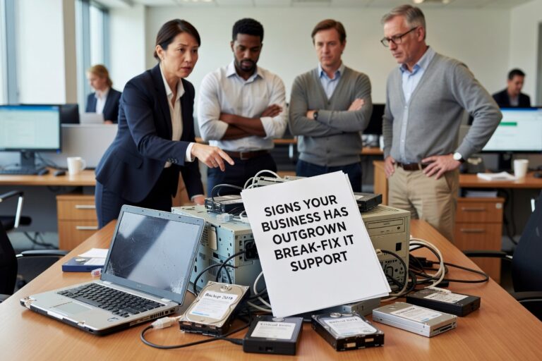 Learn the key warning signs that your growing business has outgrown break-fix IT support and needs proactive managed services for better reliability.
