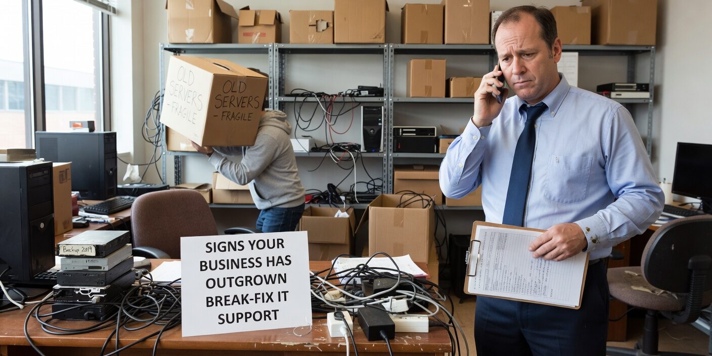 Learn the key warning signs that your business has outgrown break-fix IT support and needs a more strategic approach to technology management.