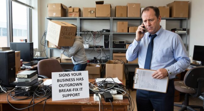 Signs Your Business Has Outgrown Break-Fix IT Support Featured Image Learn the key warning signs that your business has outgrown break-fix IT support and needs a more strategic approach to technology management.