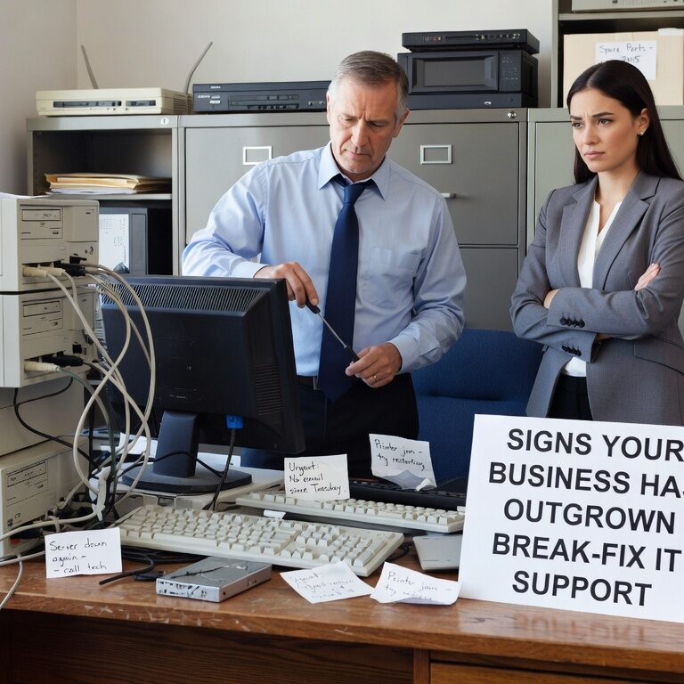 Discover key warning signs that your growing business needs proactive IT management instead of reactive break-fix support for better reliability and costs.