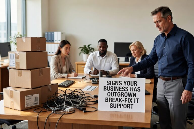 Signs Your Business Has Outgrown Break Fix IT Support Featured Image Recognize when break-fix IT support no longer meets your business needs. Learn the key signs that indicate it's time for proactive managed IT services.