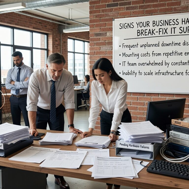 Learn the key indicators that your growing business has outgrown break-fix IT support, from recurring downtime to security gaps and unpredictable costs.