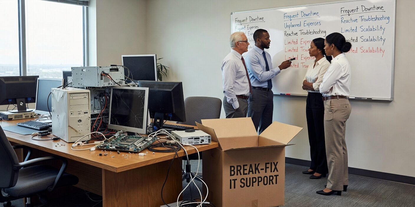 Signs Your Business Has Outgrown Break Fix IT Support Featured Image Discover the warning signs that your business has outgrown break-fix IT support and needs proactive management for better productivity and security.
