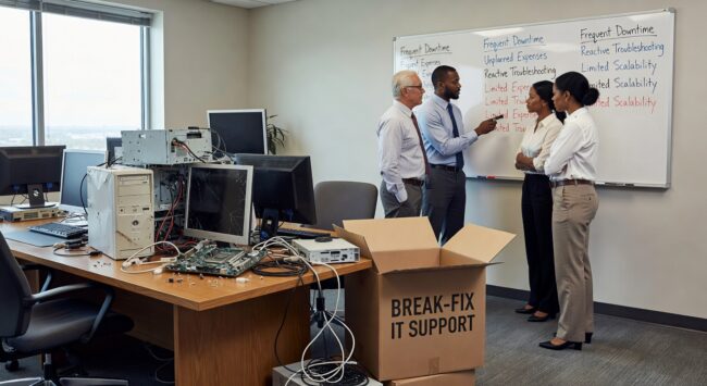 Discover the warning signs that your business has outgrown break-fix IT support and needs proactive management for better productivity and security.