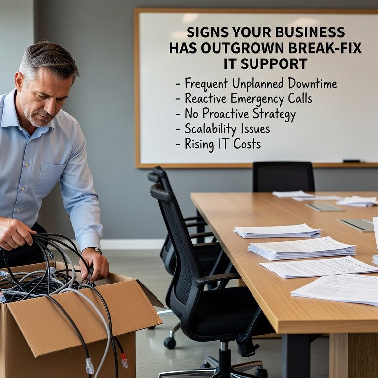 Discover key warning signs that your business has outgrown break-fix IT support. Learn when to transition to proactive IT management for better reliability.