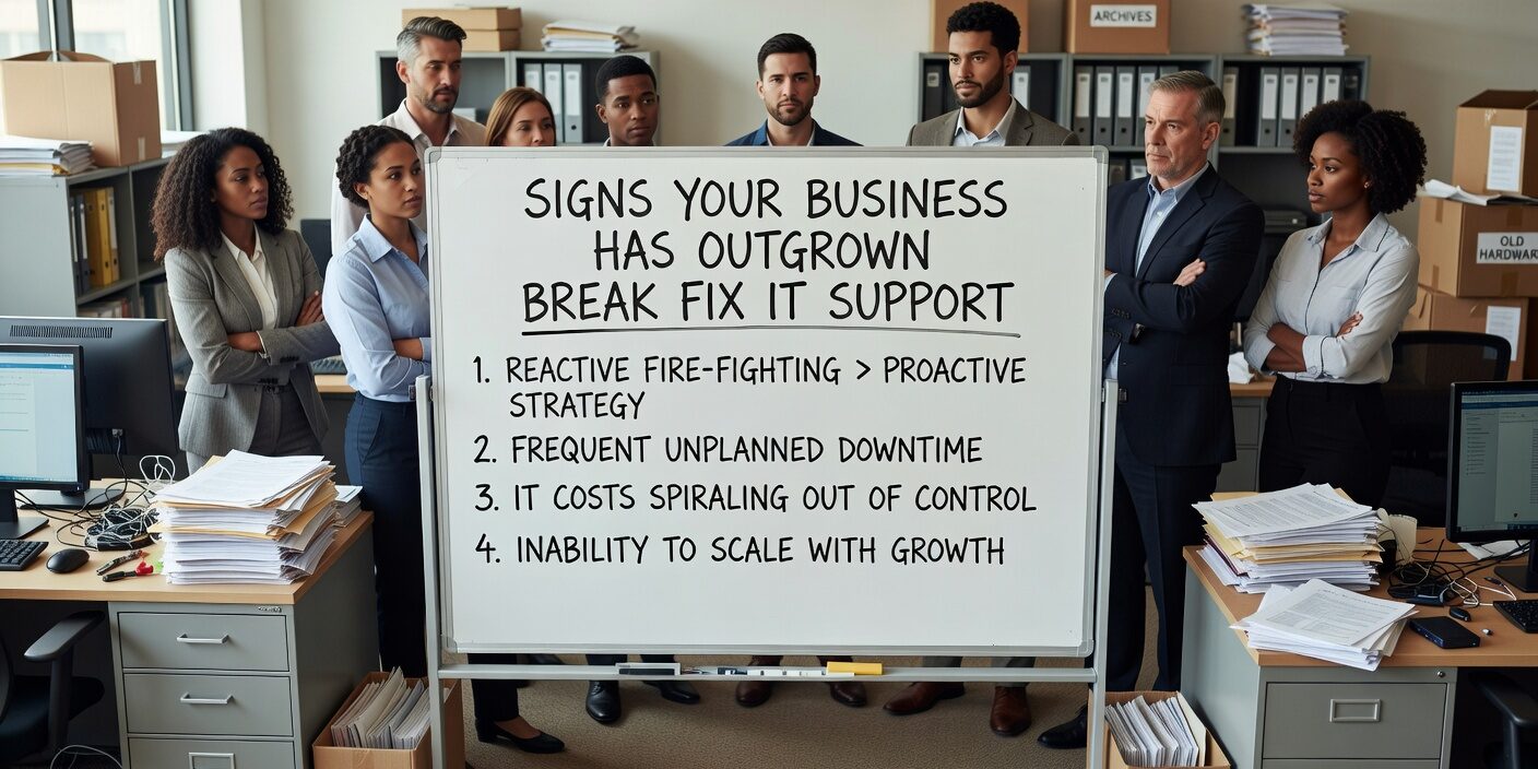 Recognize when break-fix IT support no longer meets your business needs. Learn the key signs that indicate it's time for more comprehensive IT support.