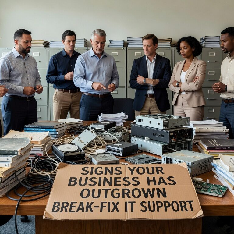 Learn the key warning signs your business has outgrown break-fix IT support, from unpredictable costs to frequent downtime and security gaps.