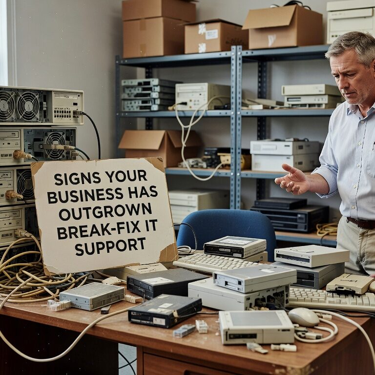 Discover the key warning signs that indicate your growing business has outgrown break fix IT support and needs a more strategic approach.