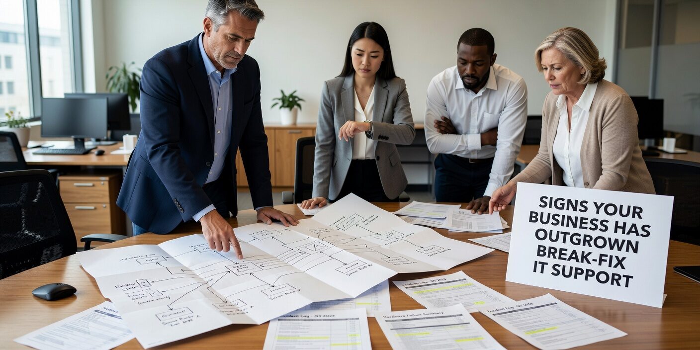 Discover the key indicators that your growing business needs managed IT services instead of break-fix support. Learn when reactive IT becomes a growth barrier.