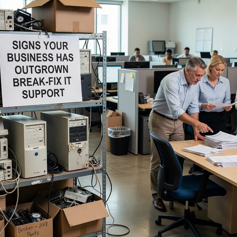 Learn the key indicators that show when growing businesses need to move beyond break-fix IT support to managed services for better reliability and growth.