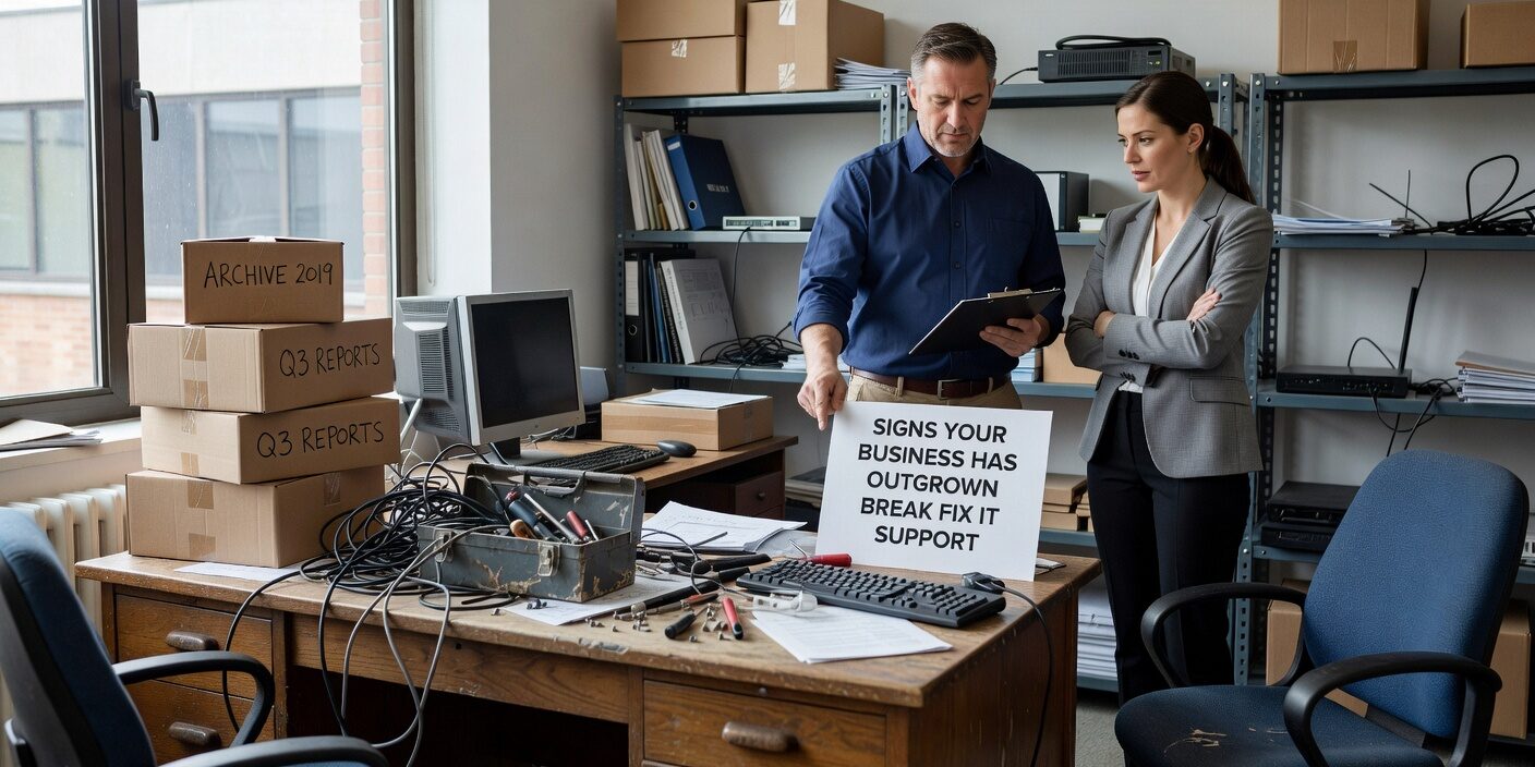 Discover the warning signs that your business has outgrown break-fix IT support and needs managed services for better reliability and growth.