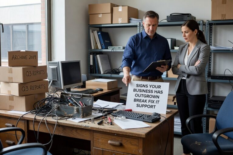 Discover the warning signs that your business has outgrown break-fix IT support and needs managed services for better reliability and growth.