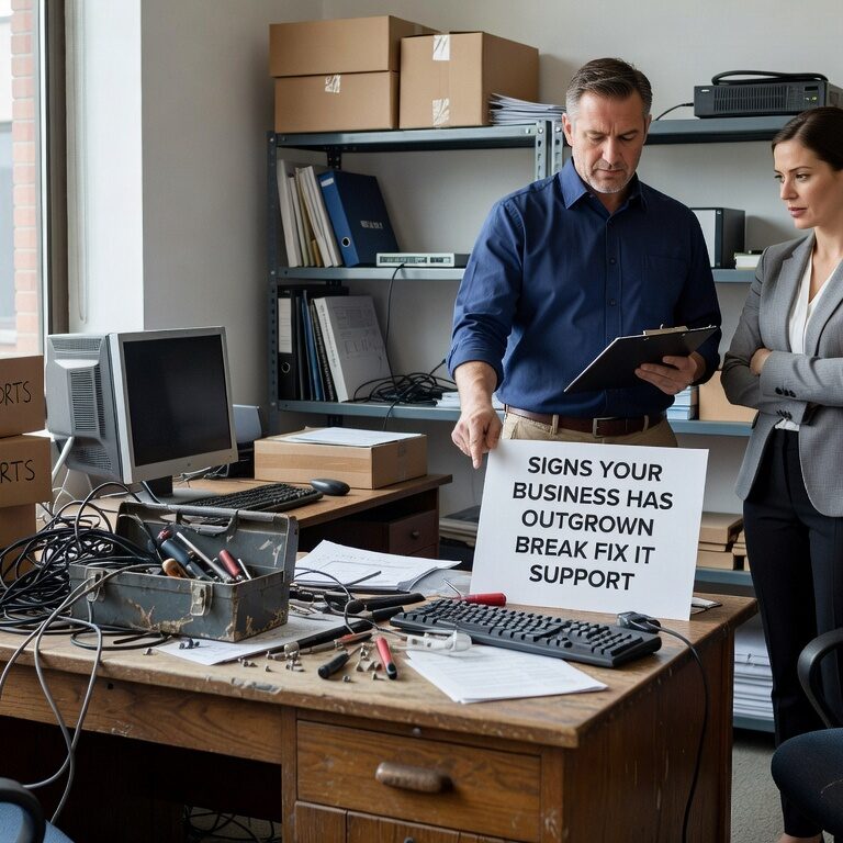 Discover the warning signs that your business has outgrown break-fix IT support and needs managed services for better reliability and growth.