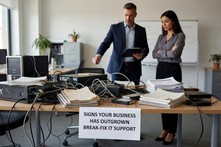 Learn the clear warning signs that your business has outgrown break-fix IT support, from recurring problems to unpredictable costs and security risks.