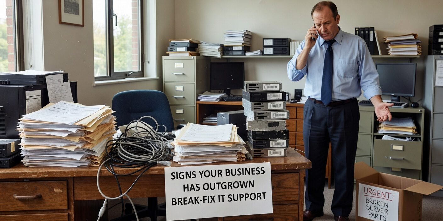 Discover key indicators that your growing business needs proactive IT management instead of reactive break-fix support for better operations and growth.