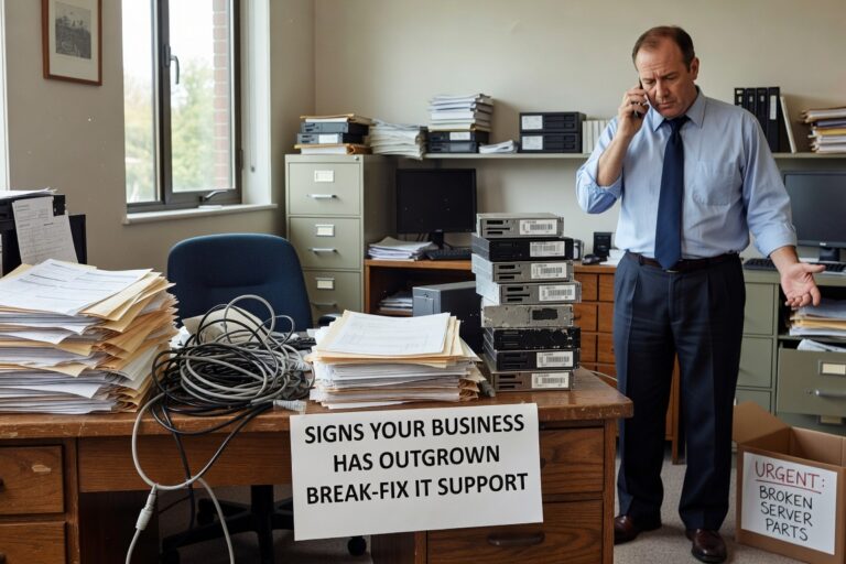 Discover key indicators that your growing business needs proactive IT management instead of reactive break-fix support for better operations and growth.