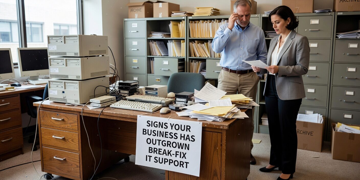 Discover the warning signs that your business has outgrown break-fix IT support and needs a more strategic approach to technology management.