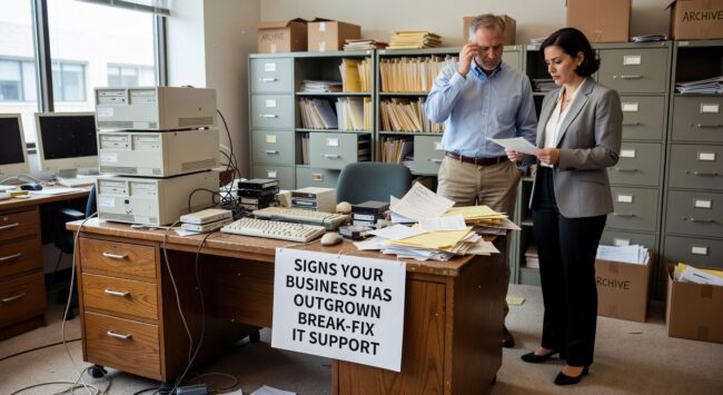 Discover the warning signs that your business has outgrown break-fix IT support and needs a more strategic approach to technology management.