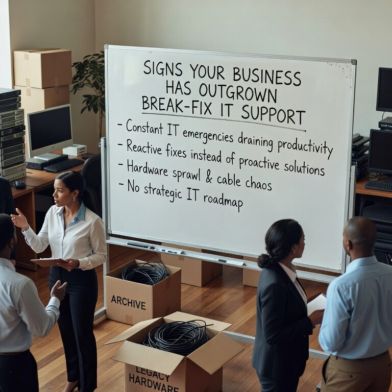 Discover the key indicators that your growing business needs proactive IT management instead of break-fix support to maintain productivity and growth.