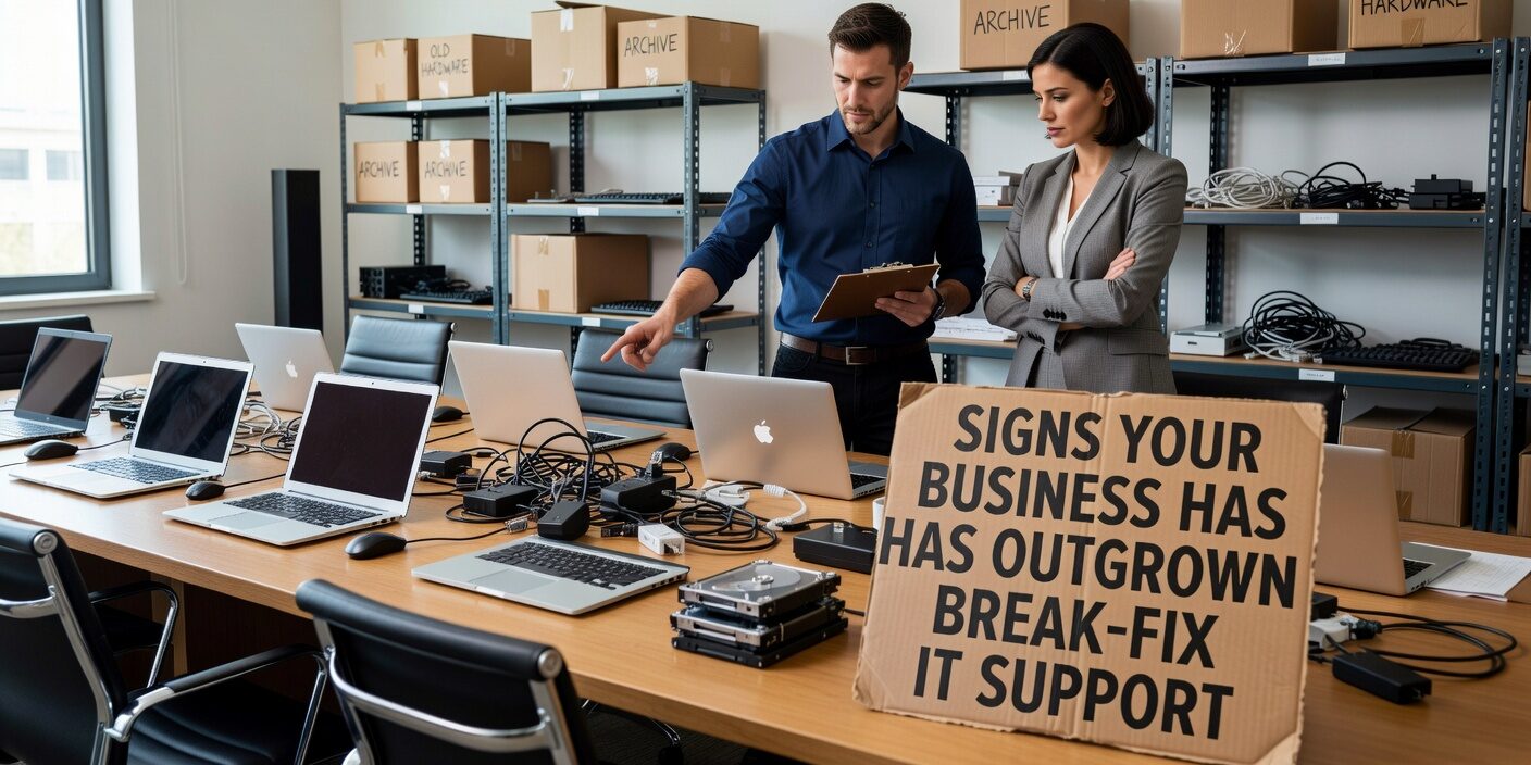 Learn the warning signs that your business has outgrown break-fix IT support and needs proactive managed services for better reliability and security.