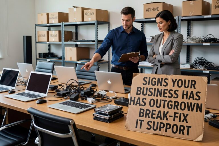 Learn the warning signs that your business has outgrown break-fix IT support and needs proactive managed services for better reliability and security.