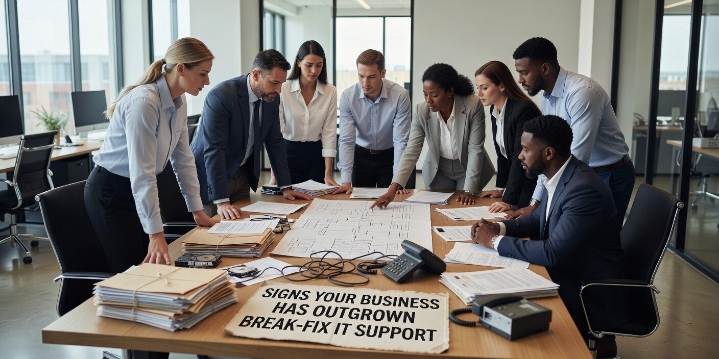 Signs Your Business Has Outgrown Break Fix IT Support Featured Image Discover the key warning signs that your business has outgrown break-fix IT support and needs proactive managed services for better reliability.