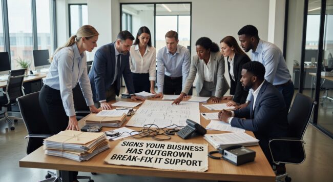 Discover the key warning signs that your business has outgrown break-fix IT support and needs proactive managed services for better reliability.