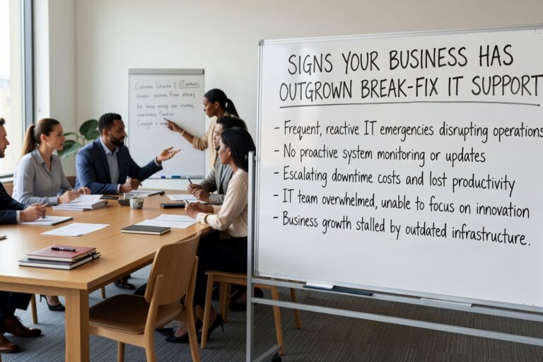 Learn the hidden costs of break-fix IT support and key indicators your business needs proactive managed services for better reliability and cost control.