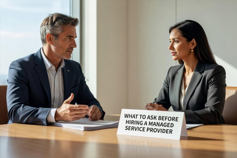 Essential questions to ask managed service providers before hiring. Learn about security, support, pricing, and onboarding to avoid costly mistakes.
