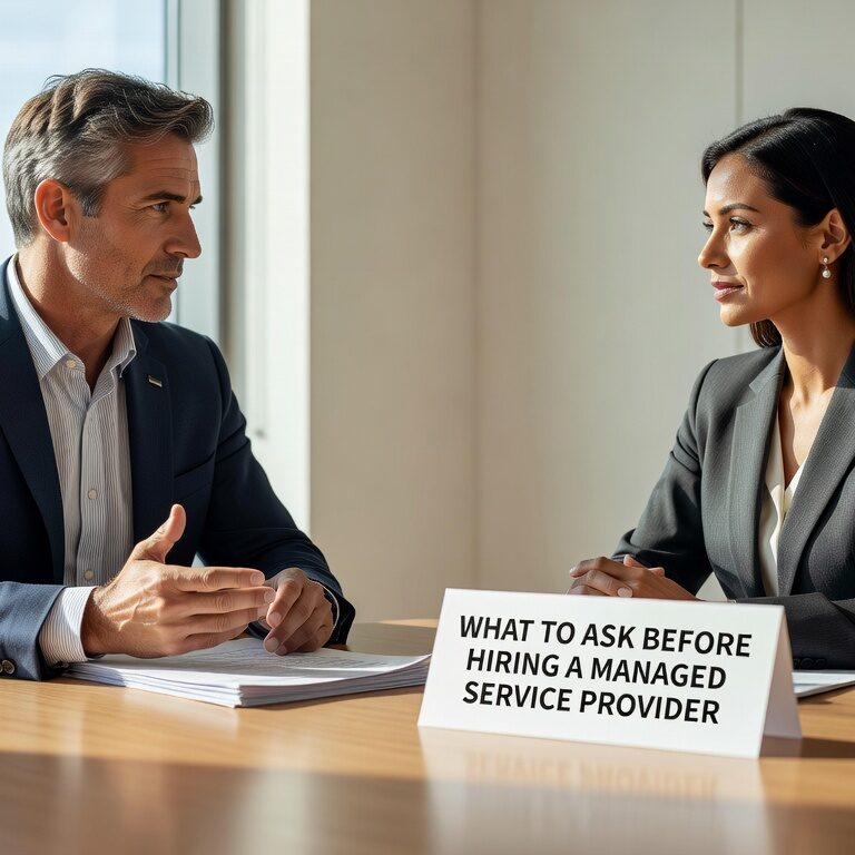 Essential questions to ask managed service providers before hiring. Learn about security, support, pricing, and onboarding to avoid costly mistakes.