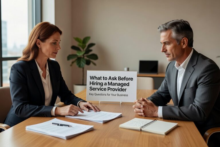 Essential questions to ask when evaluating managed service providers. A practical checklist covering security, SLAs, onboarding, and business continuity for informed decisions.