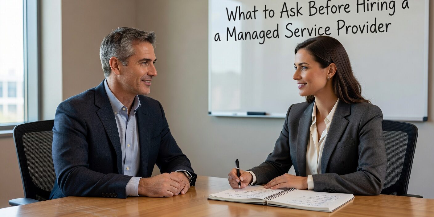 Essential questions to evaluate managed service providers before signing contracts. Learn what to ask about security, support, pricing, and capabilities.