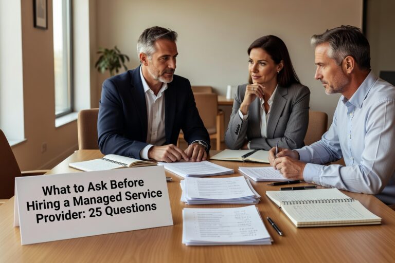 Get 25 essential questions to ask when evaluating managed service providers. Learn what to look for in security, support, contracts, and strategic planning.