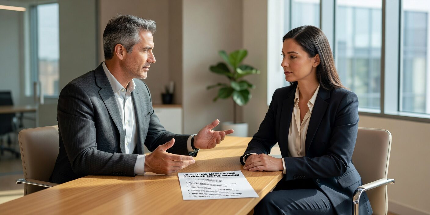 Essential questions to ask before hiring a managed service provider. Learn what to evaluate for security, pricing, support, and onboarding success.