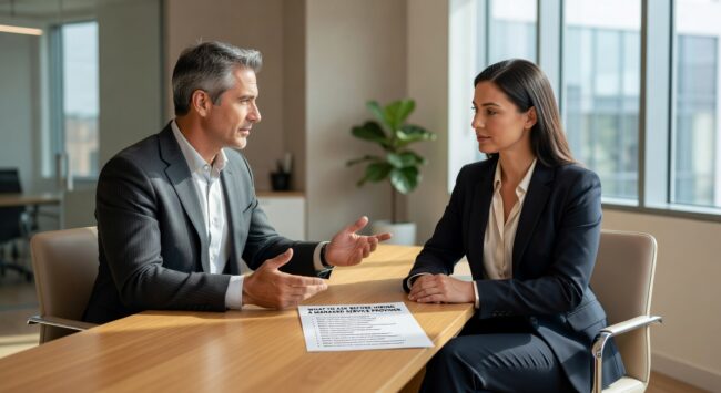 What to Ask Before Hiring a Managed Service Provider Featured Image Essential questions to ask before hiring a managed service provider. Learn what to evaluate for security, pricing, support, and onboarding success.