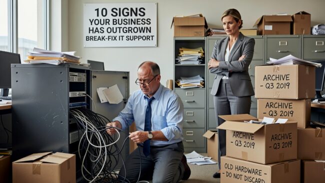 Discover 10 clear warning signs that your business has outgrown break-fix IT support and needs proactive technology management for better operations.