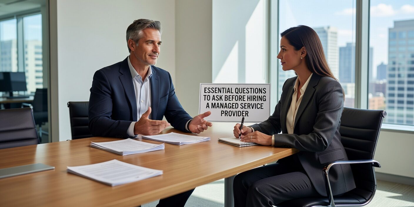 Essential Questions to Ask Before Hiring a Managed Service Provider Featured Image Essential questions to ask when evaluating IT providers. Get the right answers about support, security, pricing, and service quality before you sign.