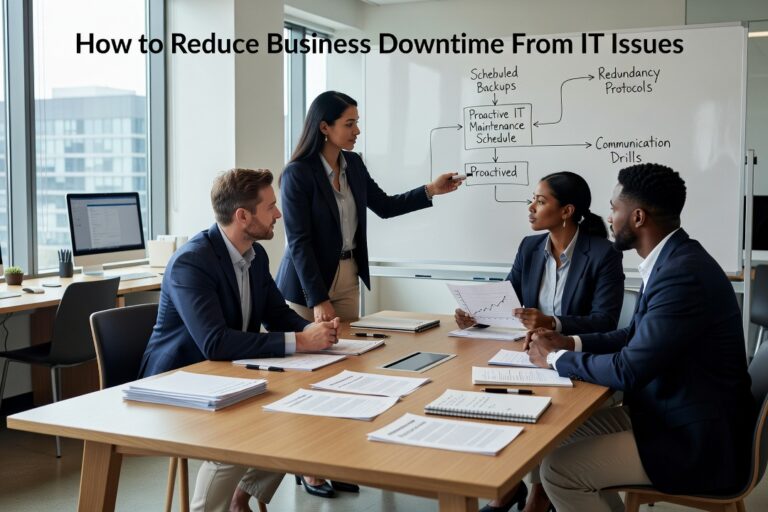 How to Reduce Business Downtime From IT Issues Featured Image Learn how to reduce business downtime from IT issues with practical steps on maintenance, backups, monitoring, and support coverage.