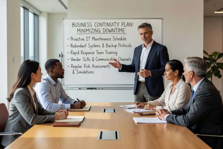 How to Reduce Business Downtime from IT Issues Featured Image Recurring IT problems cost more than most businesses realize. Learn practical steps to reduce downtime and close the gaps that keep causing disruptions.
