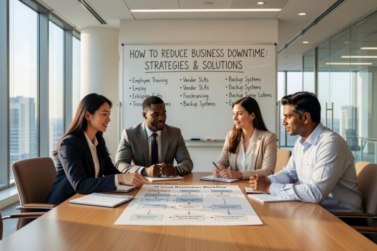 Learn practical strategies to reduce business downtime from IT issues. Discover common causes, prevention methods, and planning tips for small businesses.