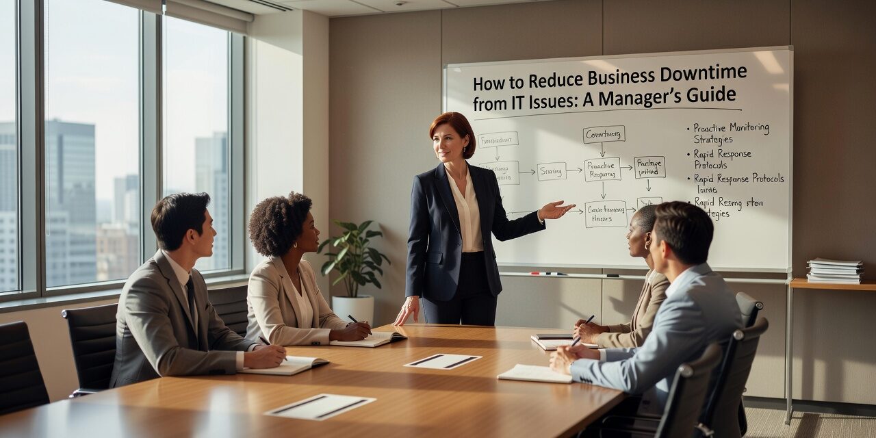 How to Reduce Business Downtime from IT Issues: A Manager’s Guide Featured Image Learn practical strategies to reduce business downtime from IT issues. Covers monitoring, backups, redundancy, and recovery planning for busy managers.