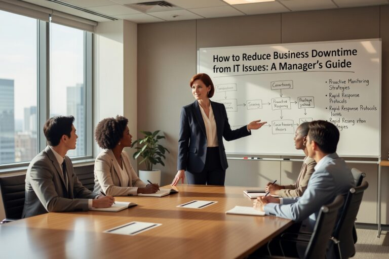 Learn practical strategies to reduce business downtime from IT issues. Covers monitoring, backups, redundancy, and recovery planning for busy managers.