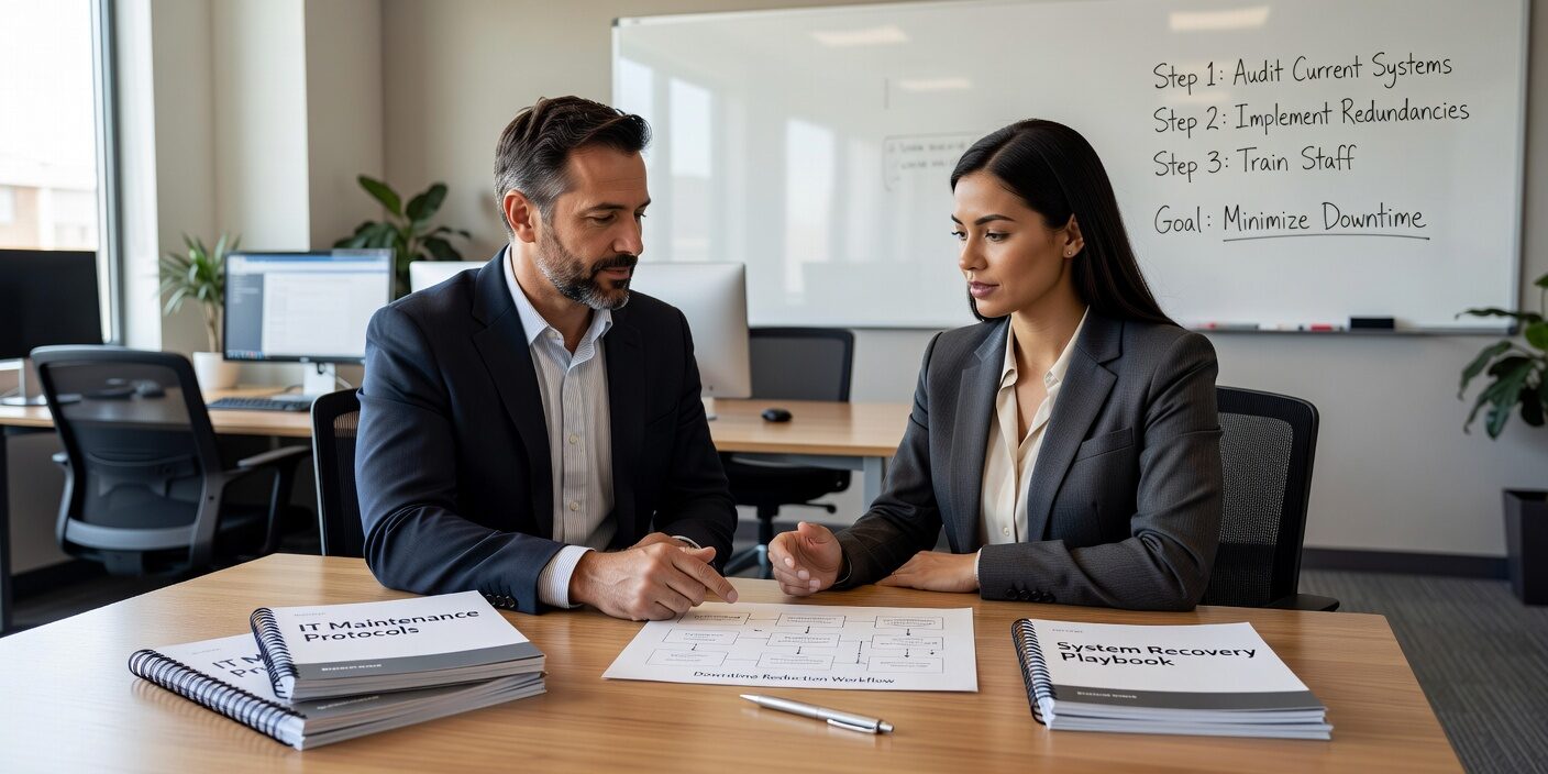 Learn practical strategies to reduce business downtime from IT issues. Discover monitoring, redundancy, and security controls that protect operations.