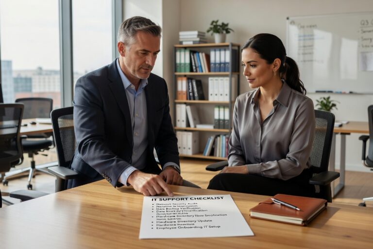IT Support Checklist for Growing Businesses Featured Image Use this IT support checklist to identify gaps in backup, security, network reliability, and help desk coverage before they affect your operations.