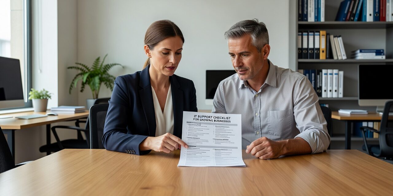 Use this IT support checklist to find gaps in help desk, backups, cybersecurity, and vendor management before they cause real disruptions.