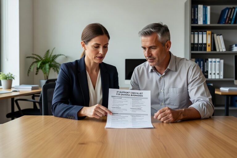 Use this IT support checklist to find gaps in help desk, backups, cybersecurity, and vendor management before they cause real disruptions.