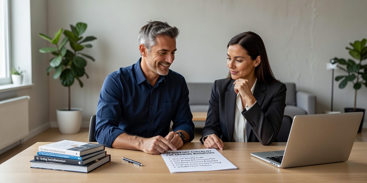 Use this IT support checklist to identify gaps in help desk coverage, backups, cybersecurity, and tech planning before they become costly problems.