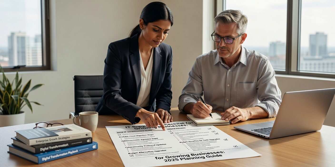 IT Support Checklist for Growing Businesses: 2025 Planning Guide Featured Image Complete IT support checklist for growing businesses. Essential help desk processes, security controls, and technology planning for sustainable growth.