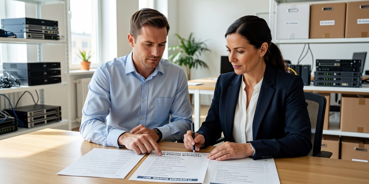 A practical IT support checklist for growing businesses covering help desk, backups, cybersecurity, Microsoft 365, and technology planning.