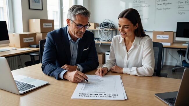 IT Support Checklist for Growing Businesses Featured Image Use this IT support checklist to identify gaps in help desk, security, backup, and vendor coverage before they disrupt your growing business.